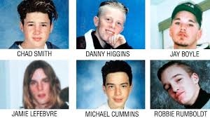 6 Lost Boys of Pickering in 1995